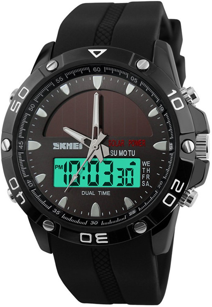 Foto 2 pulgar | Venta Internacional - Reloj Hunruy Solar Waterproof Sports, Analógico Y Digital, Para Hombre