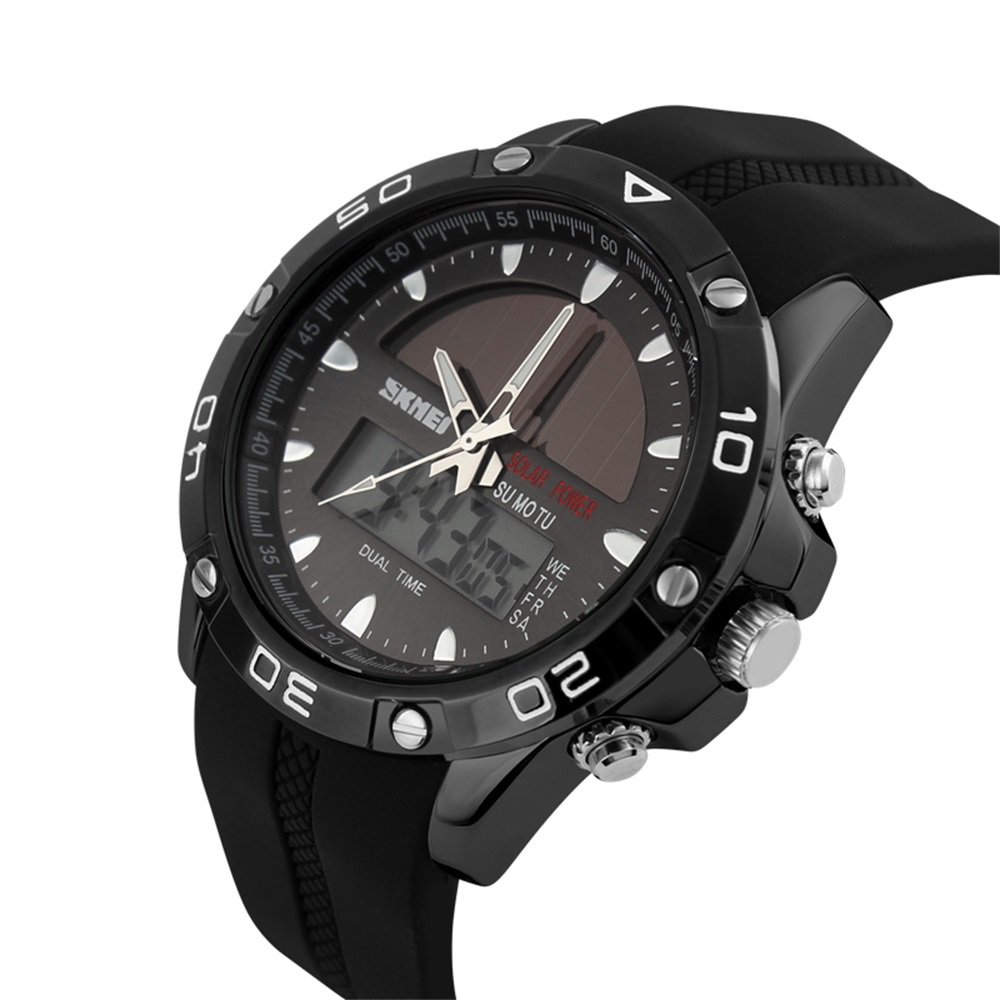 Foto 3 pulgar | Venta Internacional - Reloj Hunruy Solar Waterproof Sports, Analógico Y Digital, Para Hombre
