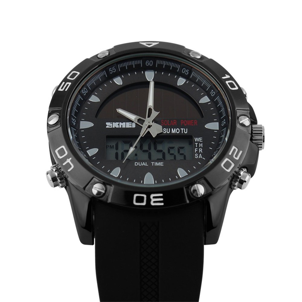 Foto 4 pulgar | Venta Internacional - Reloj Hunruy Solar Waterproof Sports, Analógico Y Digital, Para Hombre