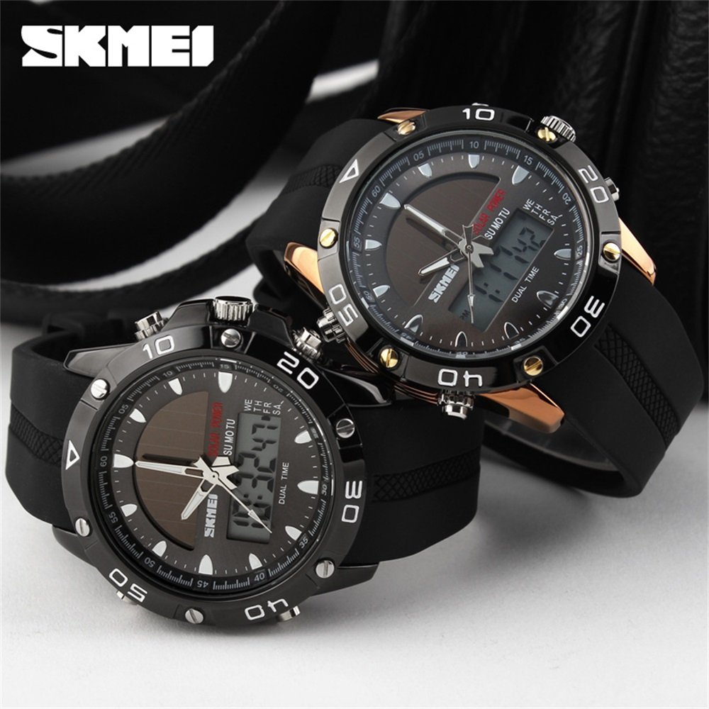 Foto 5 pulgar | Venta Internacional - Reloj Hunruy Solar Waterproof Sports, Analógico Y Digital, Para Hombre