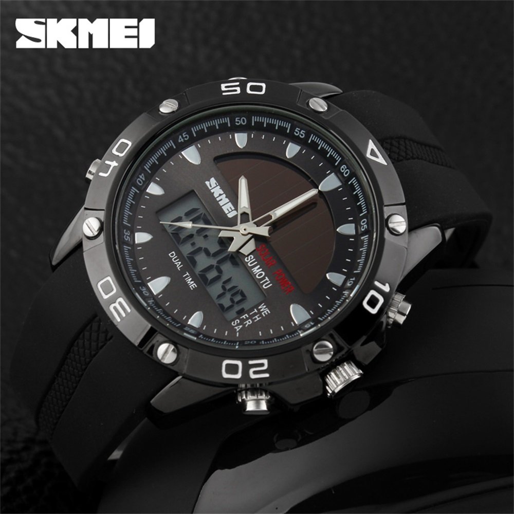 Foto 6 pulgar | Venta Internacional - Reloj Hunruy Solar Waterproof Sports, Analógico Y Digital, Para Hombre