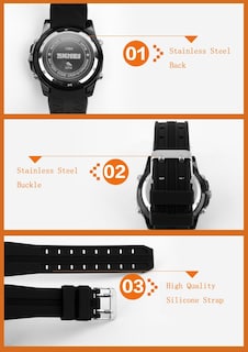Foto 6 | Venta Internacional - Reloj Hunruy Solar Waterproof Sports, Analógico Y Digital, Para Hombre