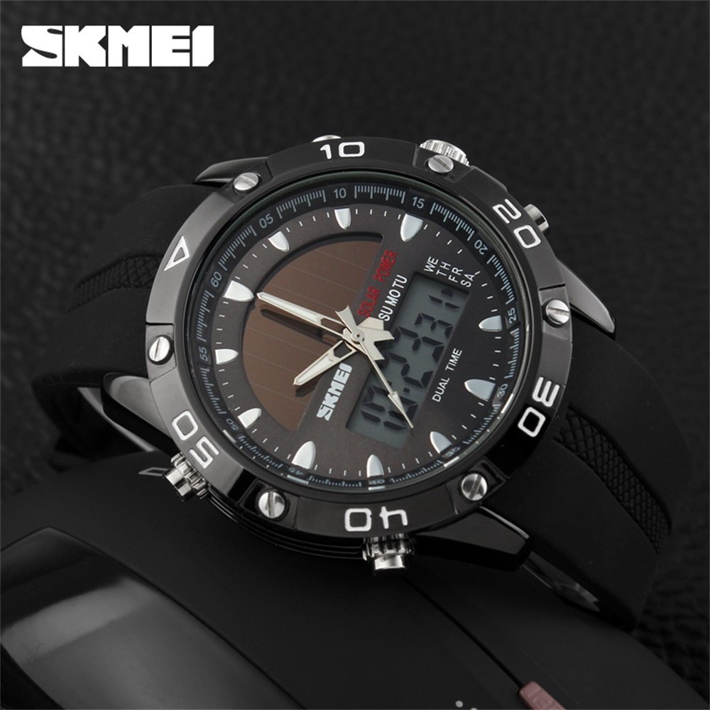 Foto 8 | Venta Internacional - Reloj Hunruy Solar Waterproof Sports, Analógico Y Digital, Para Hombre