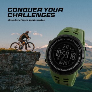 Foto 6 | Venta Internacional - Reloj Digital De Cuarzo Burk 1251ag, Resistente Al Agua, 50 M, Para Hombre