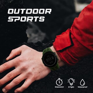 Foto 7 | Venta Internacional - Reloj Digital De Cuarzo Burk 1251ag, Resistente Al Agua, 50 M, Para Hombre