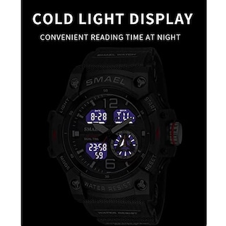 Foto 4 | Venta Internacional - Reloj Smael Con Alarma Led Impermeable Para Hombre, Militar Y Exterior