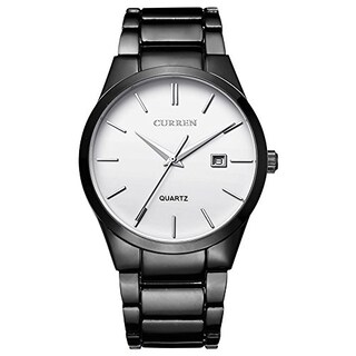 Foto 1 | Venta Internacional - Reloj Curren Classic - Correa De Acero Negro Y Plateado Para Hombre