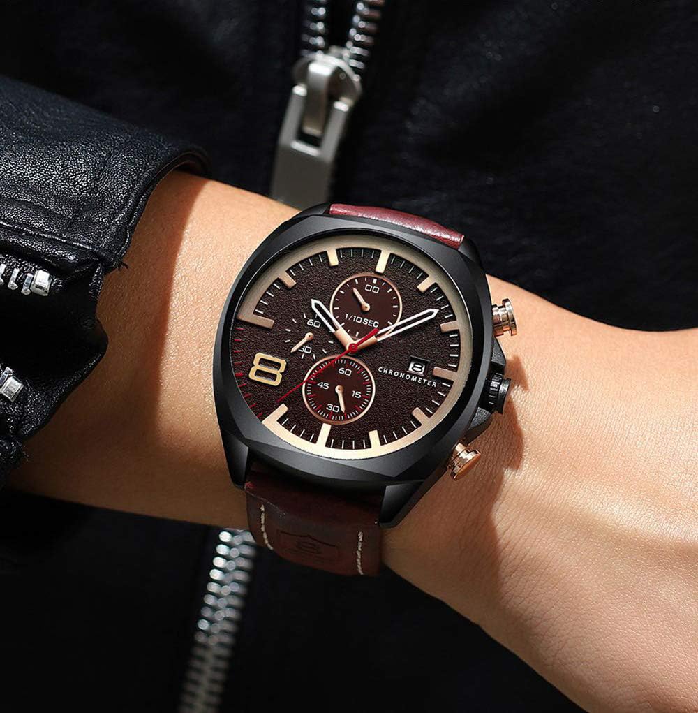 Foto 7 pulgar | Venta Internacional - Reloj Fanmis Classic, Correa Deportiva Impermeable De Piel Para Hombre