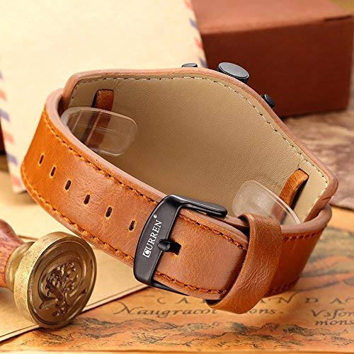 Foto 8 pulgar | Venta Internacional - Correa Deportiva De Piel Impermeable Watch Curren Original Para Hombre