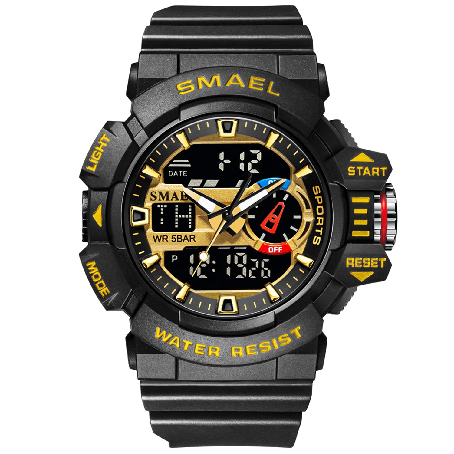 Venta Internacional - Reloj Koodea 8043 Military Para Hombre, Resistente Al Agua, 30 M, Con Alarma