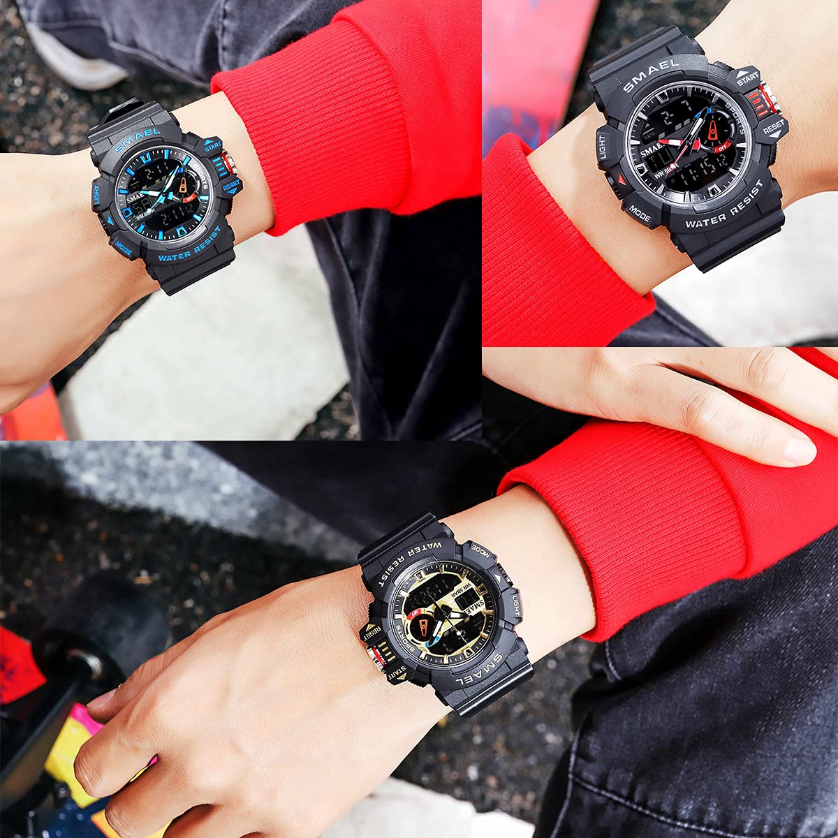 Foto 7 pulgar | Venta Internacional - Reloj Koodea 8043 Military Para Hombre, Resistente Al Agua, 30 M, Con Alarma