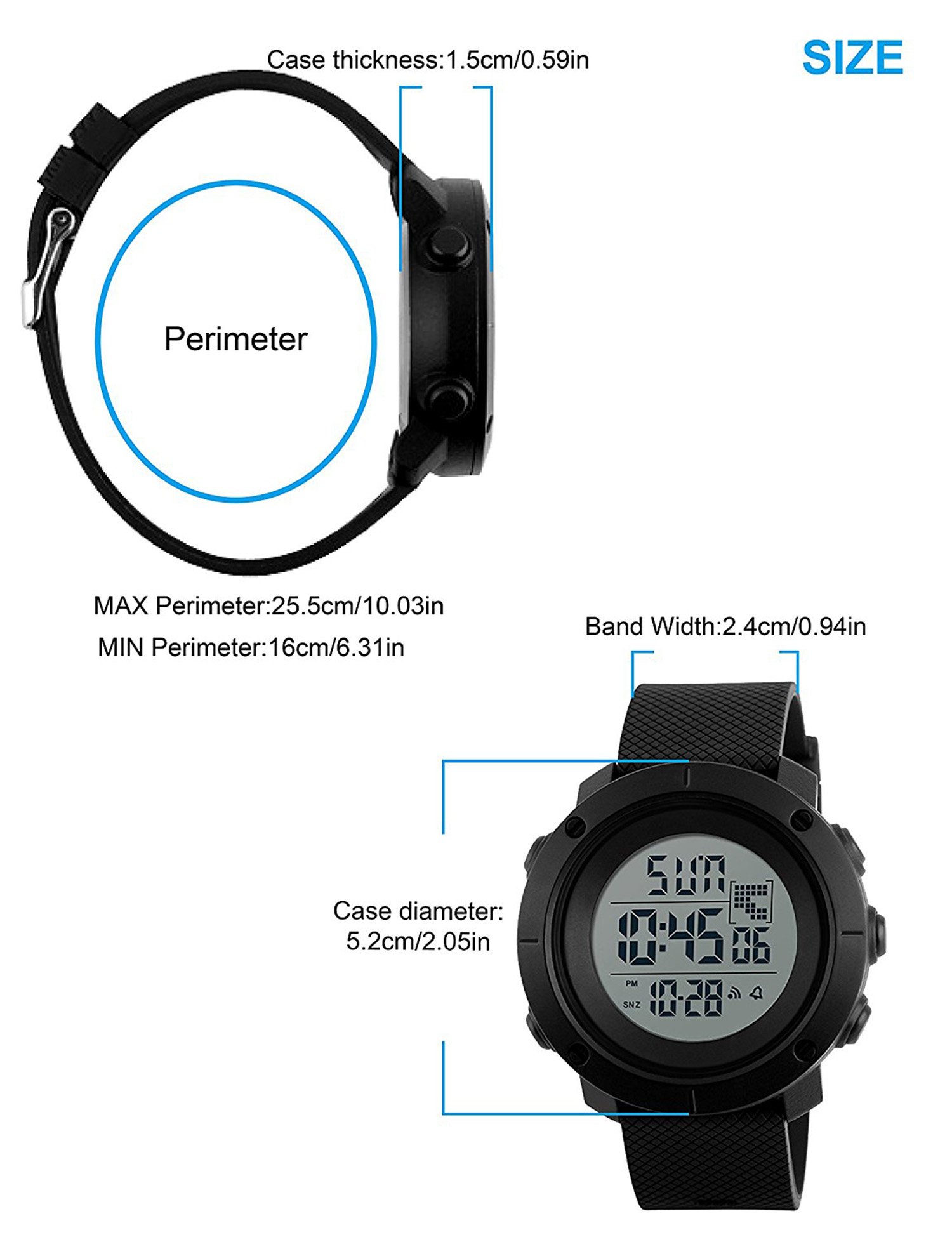 Foto 6 pulgar | Venta Internacional - Reloj Deportivo Gosasa Military Digital Led Con Alarma Y Cronómetro Wate