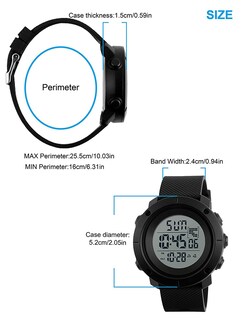 Foto 5 | Venta Internacional - Reloj Deportivo Gosasa Military Digital Led Con Alarma Y Cronómetro Wate