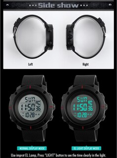 Foto 6 | Venta Internacional - Reloj Deportivo Gosasa Military Digital Led Con Alarma Y Cronómetro Wate