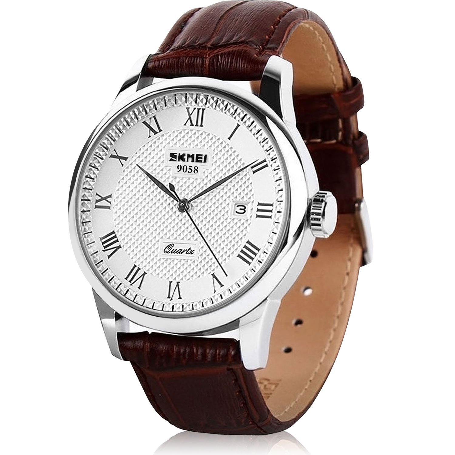 Foto 2 pulgar | Venta Internacional - Reloj Cofuo, Correa De Piel De Cuarzo Para Hombre, Resistente Al Agua Hasta 30 M