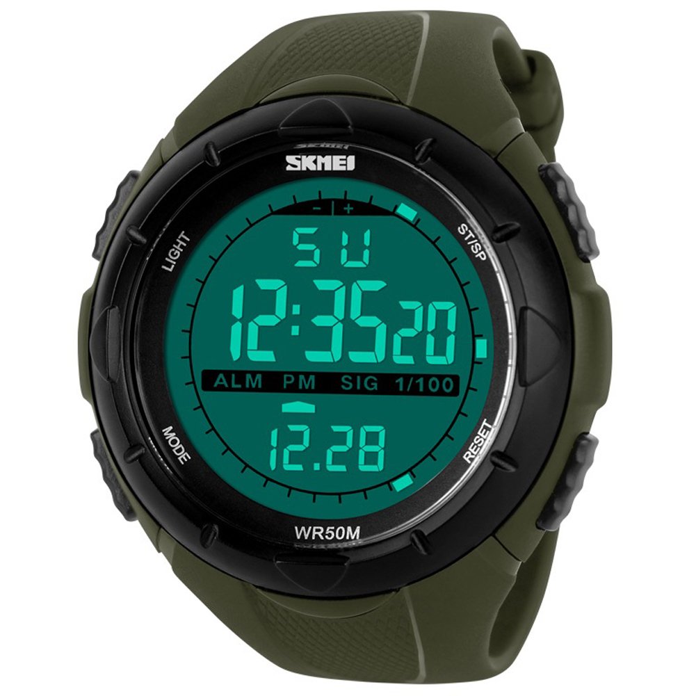 Foto 2 pulgar | Venta Internacional - Reloj Skmei 1025 Lcd Digital Multifunción Impermeable Army G