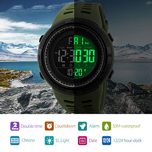 Foto 4 pulgar | Venta Internacional - Reloj Gosasa Big Dial Digital S Shock Military Army Men