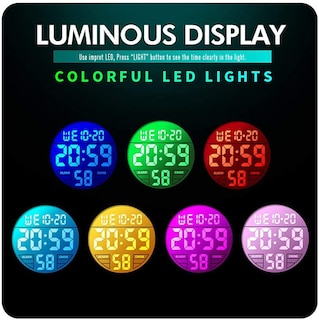 Foto 6 | Venta Internacional - Reloj Carlien Led Con Cronógrafo Digital, 50 M, Resistente Al Agua, Para Hombre