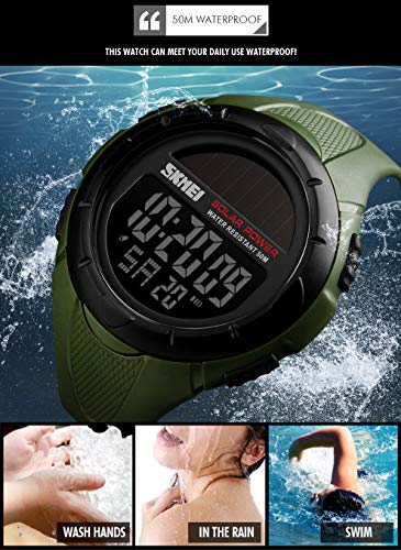 Foto 5 pulgar | Venta Internacional - Reloj Multifunción Digital Pasoy Para Hombre Con Panel Solar