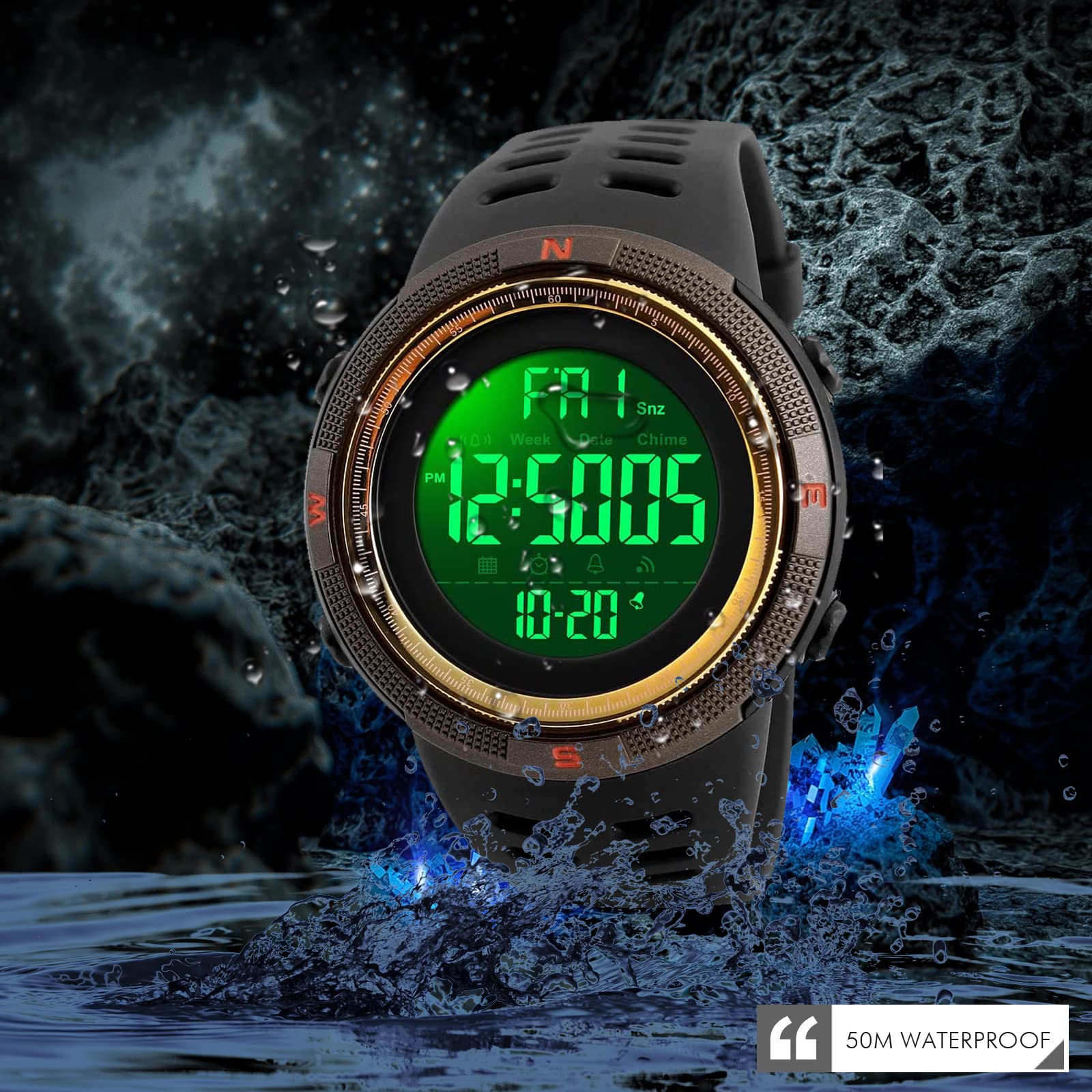 Foto 4 | Venta Internacional - Reloj Deportivo Digital Led Skmei Resistente Al Agua 50 M Para Hombre
