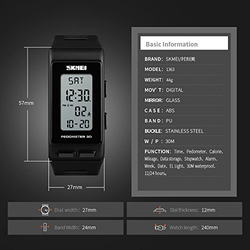 Foto 4 pulgar | Venta Internacional - Podómetro Digital Deportivo Impermeable De Calorías Para Hombre