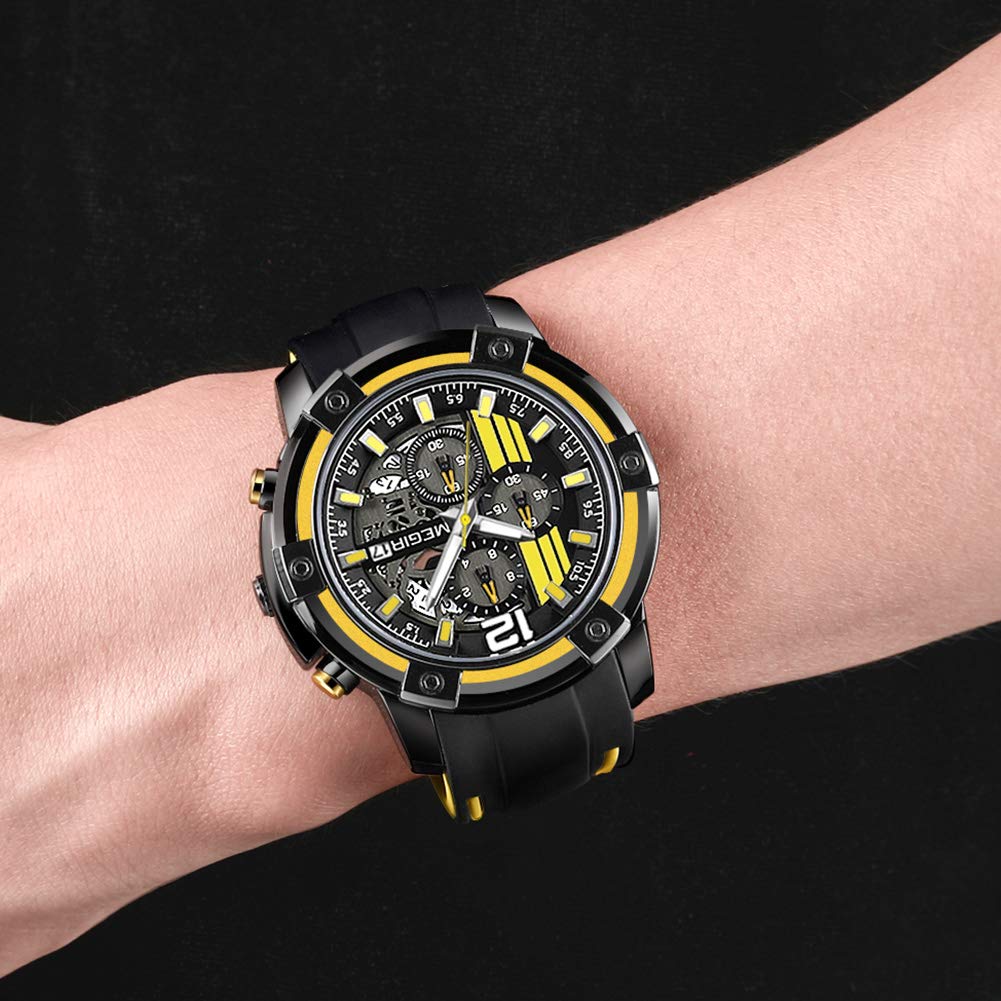 Foto 6 pulgar | Venta Internacional - Reloj Megir Waterproof Sports Para Hombre Fashion Quartz