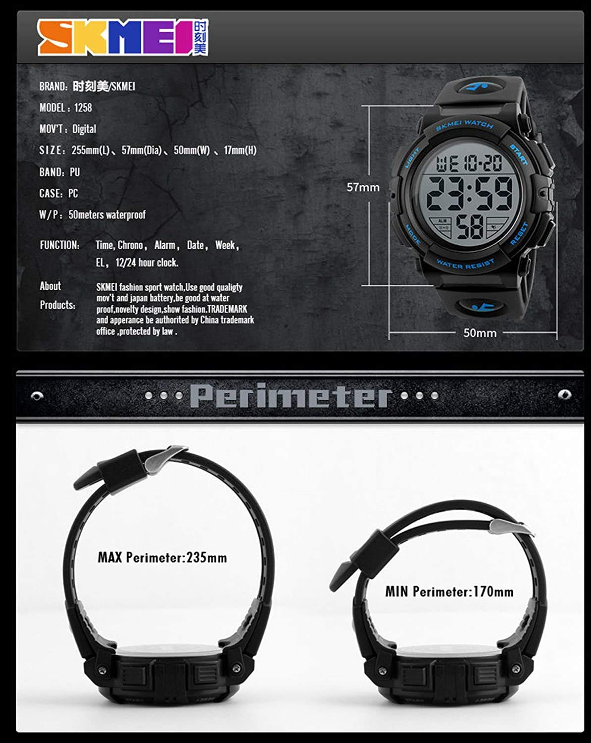 Foto 5 pulgar | Venta Internacional - Reloj Deportivo Mastop Para Hombre Con Esfera Grande, Multifunción Para Exteriores