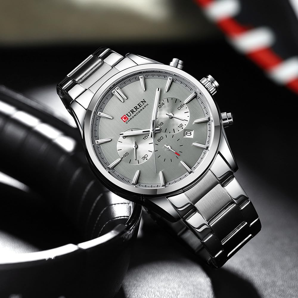 Foto 5 pulgar | Venta Internacional - Reloj Fanmis Con Cronógrafo De Negocios De Lujo Para Hombre, Vestido Con Diseño De Agua