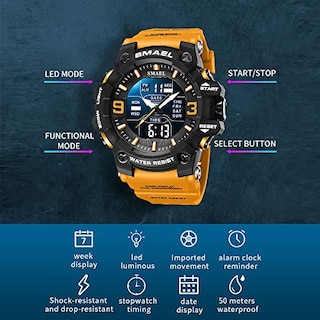 Foto 5 | Venta Internacional - Reloj Smael Cronómetro Deportivo para Hombre