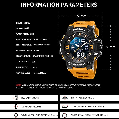 Foto 7 pulgar | Venta Internacional - Reloj Smael Cronómetro Deportivo para Hombre