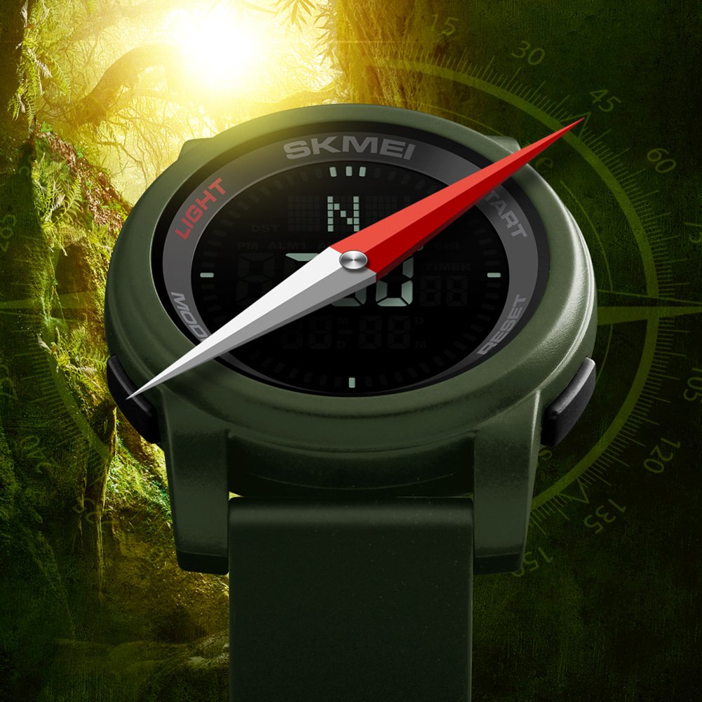 Foto 3 pulgar | Venta Internacional - Reloj Gosasa Para Hombre Con Brújula Led Para Deportes De Supervivencia Al Aire Libre, Color Negr