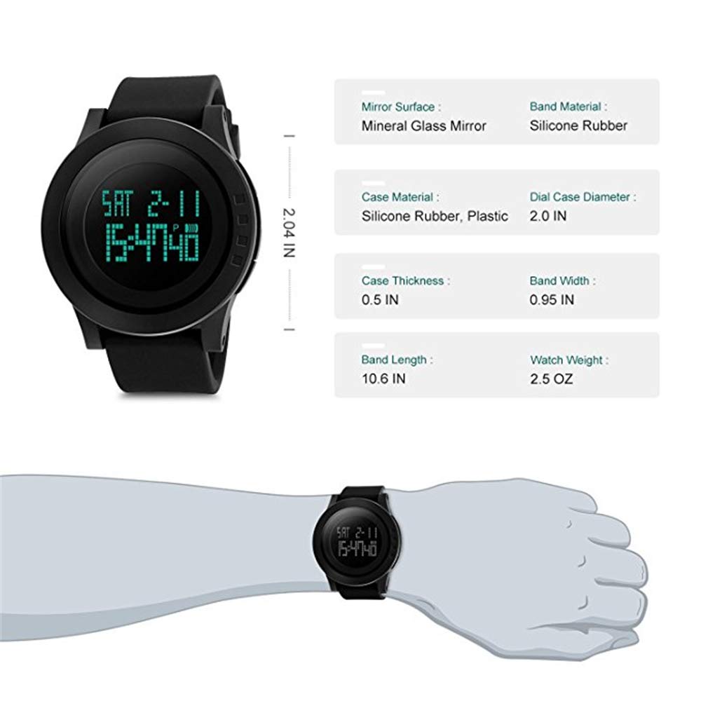 Foto 8 pulgar | Venta Internacional - Reloj de Pulsera Deportivo Rmm con Pantalla Led Digital para Hombre