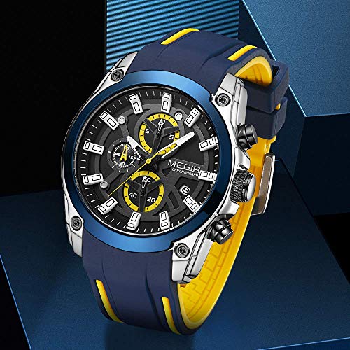 Foto 5 pulgar | Venta Internacional - Reloj Megir Waterproof Sports Fashion Quartz Para Hombre -2144be