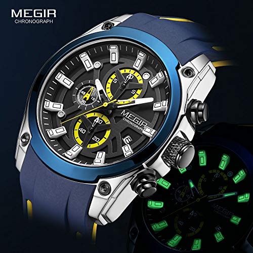 Foto 8 pulgar | Venta Internacional - Reloj Megir Waterproof Sports Fashion Quartz Para Hombre -2144be