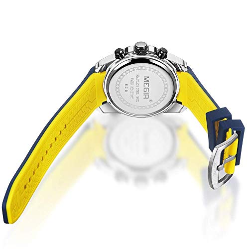 Foto 9 pulgar | Venta Internacional - Reloj Megir Waterproof Sports Fashion Quartz Para Hombre -2144be