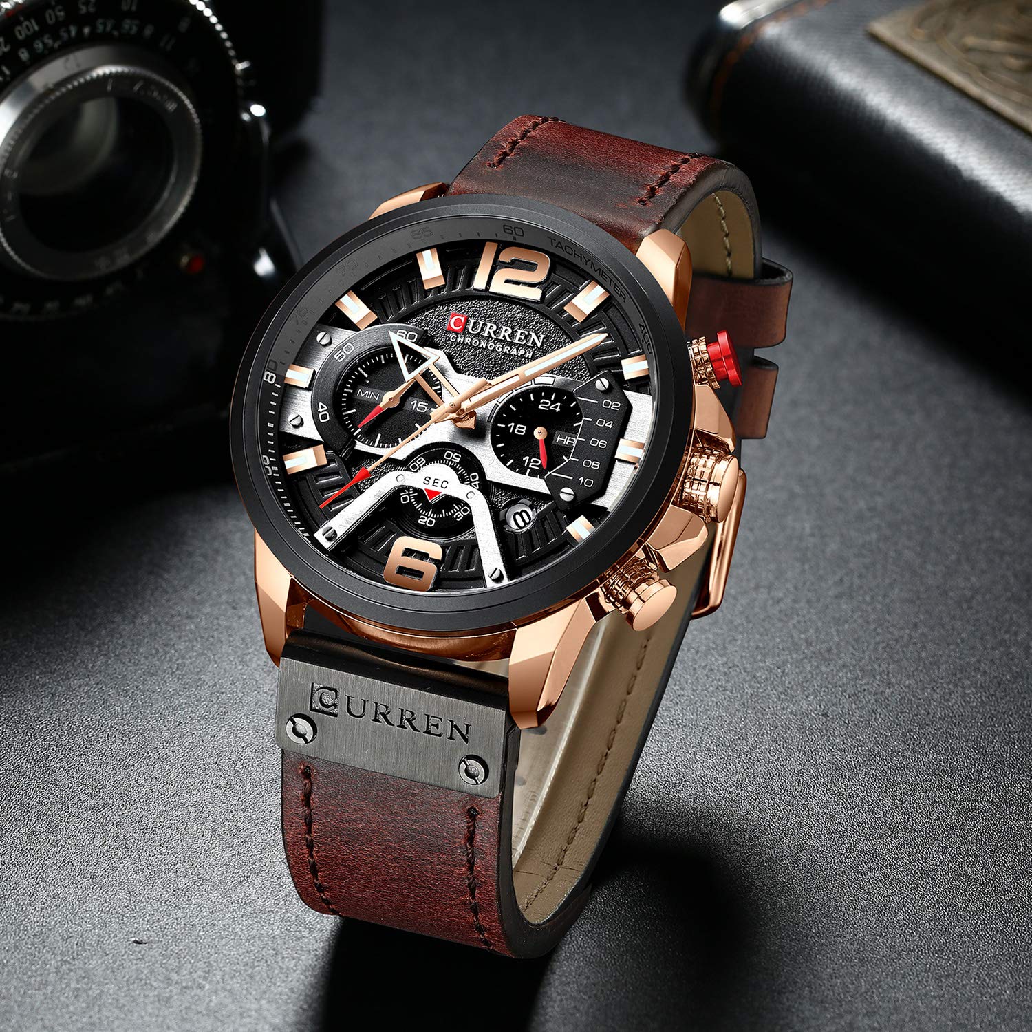 Foto 7 | Venta Internacional - Reloj Cheetah Para Hombre, Cronógrafo Deportivo, Analógico, Cuarzo, 30 M, Agua