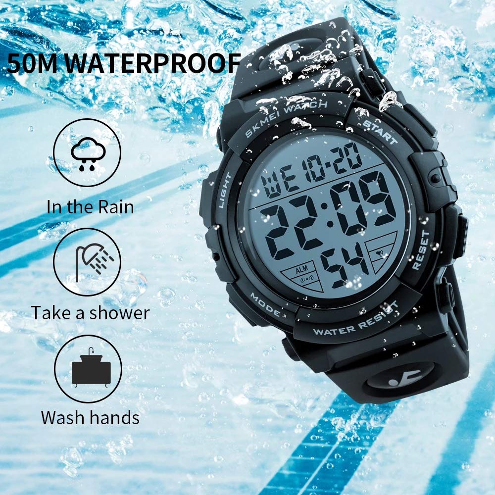 Foto 6 pulgar | Venta Internacional - Reloj Fanmis Big Face Digital Sports Para Hombre, 50 M, Resistente Al Agua