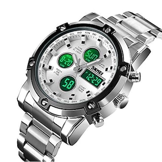 Foto 2 | Venta Internacional - Reloj Bozlun Con Doble Pantalla Analógica Y Digital Para Hombre Con Alarma