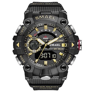 Foto 1 | Venta Internacional - Reloj Weijie Digital Sports Para Hombre, 50 M, Resistente Al Agua, Acero Inoxidable S
