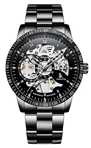 Venta Internacional - Reloj Mastop Para Hombre Con Esfera Luminosa En Forma De Esqueleto, Con Cuerda Automática, 3 Atm