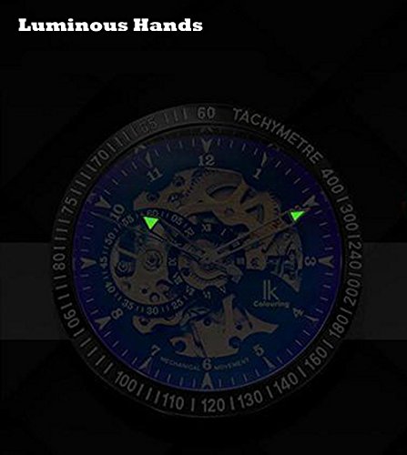 Foto 4 | Venta Internacional - Reloj Mastop Para Hombre Con Esfera Luminosa En Forma De Esqueleto, Con Cuerda Automática, 3 Atm