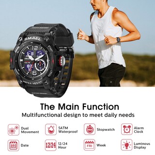 Foto 3 | Venta Internacional - Reloj Digital Nn Ben Nevis Para Hombre, Resistente Al Agua Hasta 5 Atm