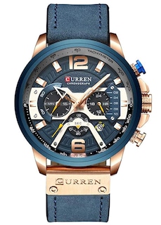 Foto 2 | Venta Internacional - Reloj Curren Cronógrafo De Piel De Cuarzo Para Hombre