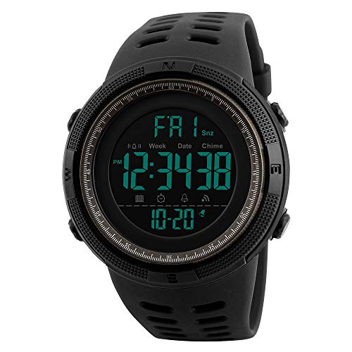 Venta Internacional - Reloj Deportivo Alcadan Para Hombre Con Retroiluminación Led Digital, Funda De Goma