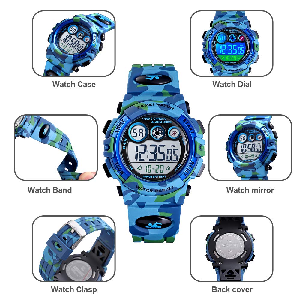 Foto 7 pulgar | Venta Internacional - Reloj Fanmis Kids Sport Led Electrónico Digital Digital 50 M Water Res