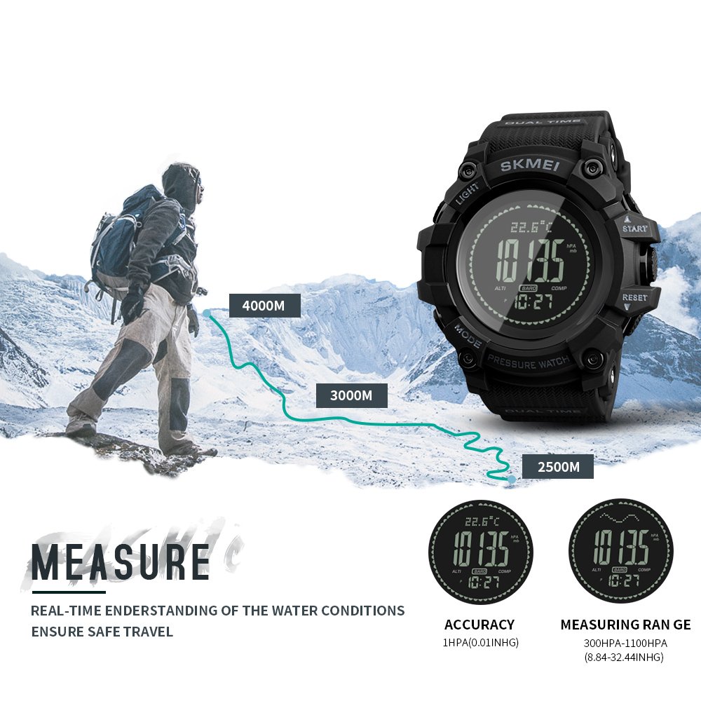 Foto 4 pulgar | Venta Internacional - Reloj Digital Bozlun Para Hombre, Deportivo Militar, 50 M, Resistente Al Agua