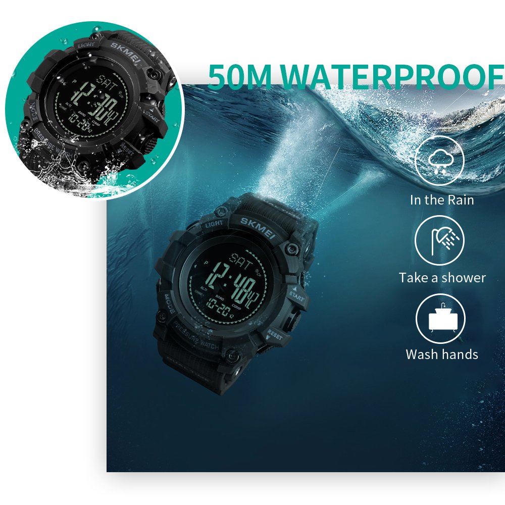 Foto 6 pulgar | Venta Internacional - Reloj Digital Bozlun Para Hombre, Deportivo Militar, 50 M, Resistente Al Agua
