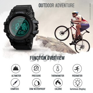Foto 6 | Venta Internacional - Reloj Digital Bozlun Para Hombre, Deportivo Militar, 50 M, Resistente Al Agua