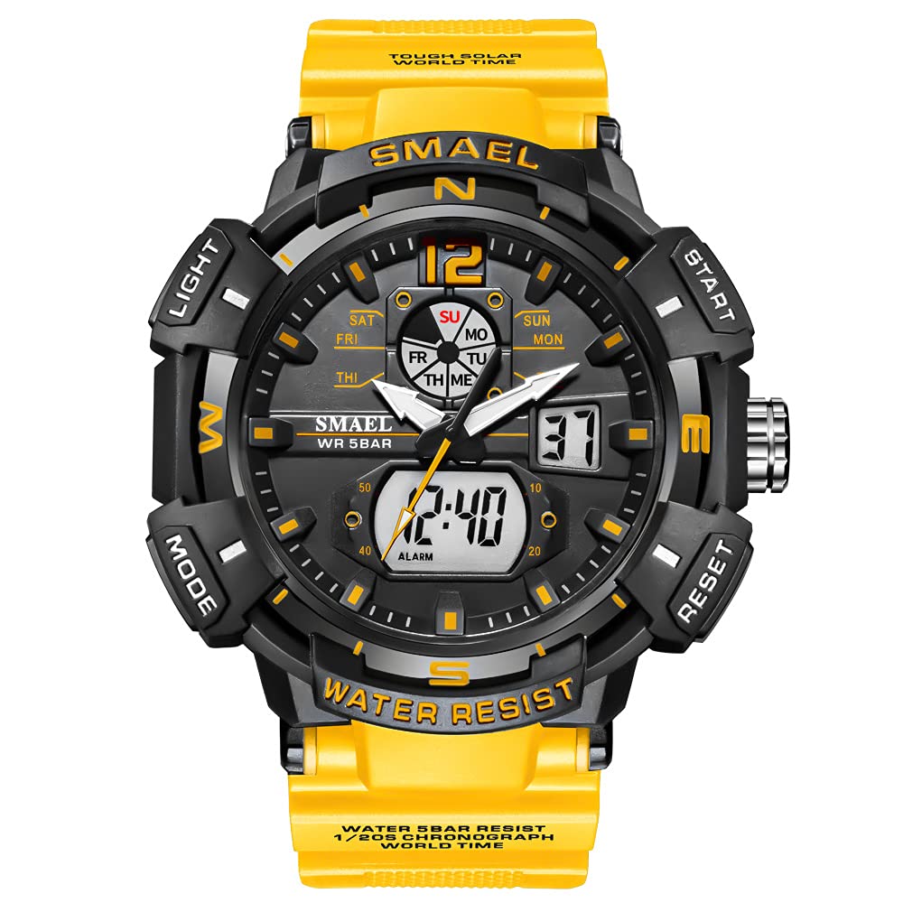 Venta Internacional - Reloj Smael Samel 8045 Militar Para Hombre, Impermeable, 50 M