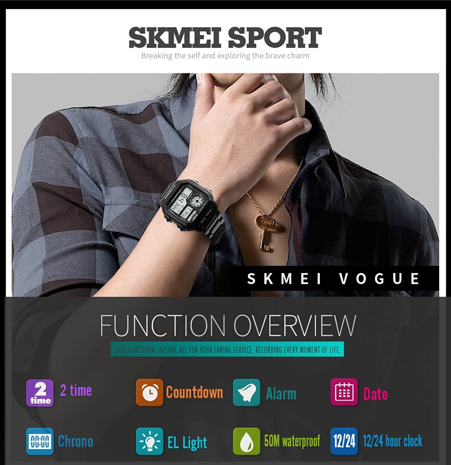 Foto 8 pulgar | Venta Internacional - Funda Cuadrada Watch Carlien Fashion Para Hombre, Deportes Al Aire Libre